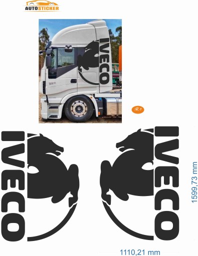 НАКЛЕЙКИ НАКЛЕЙКА ШПОН TIR IVECO TRUCK МОДЕЛЬ 08