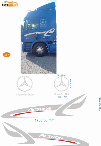НАЛІЙКИ НАЛІЙКИ ШПОН TIR MERCEDES ACTROS МОДЕЛЬ 04