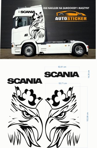 НАКЛЕЙКИ SCANIA НАКЛЕЙКА ДЛЯ КАБИНЫ ГРУЗОВИКА МОДЕЛЬ02
