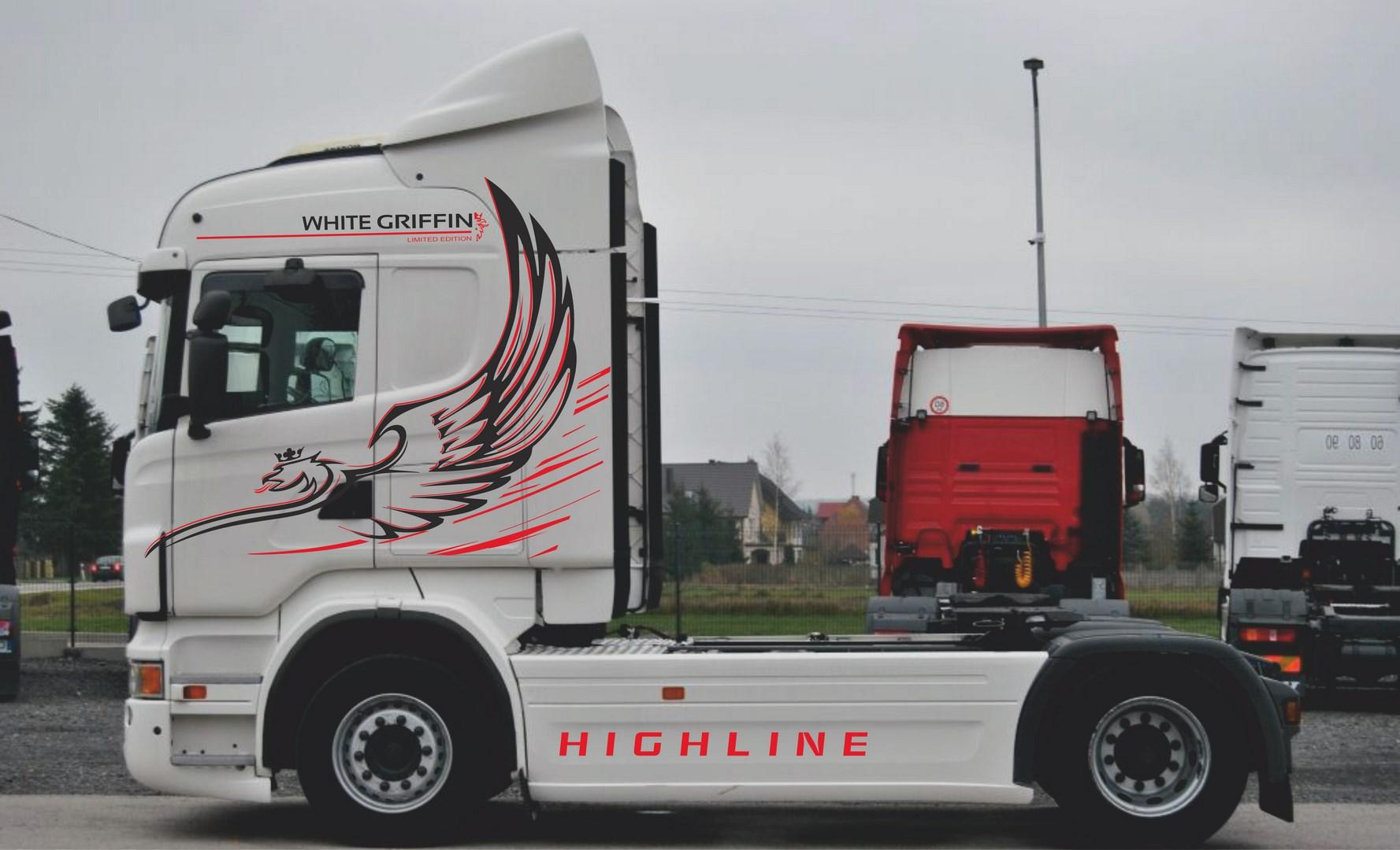 НАКЛЕЙКИ НАКЛЕЙКА SCANIA R TOPLINE HIGHLINE GRIFIN