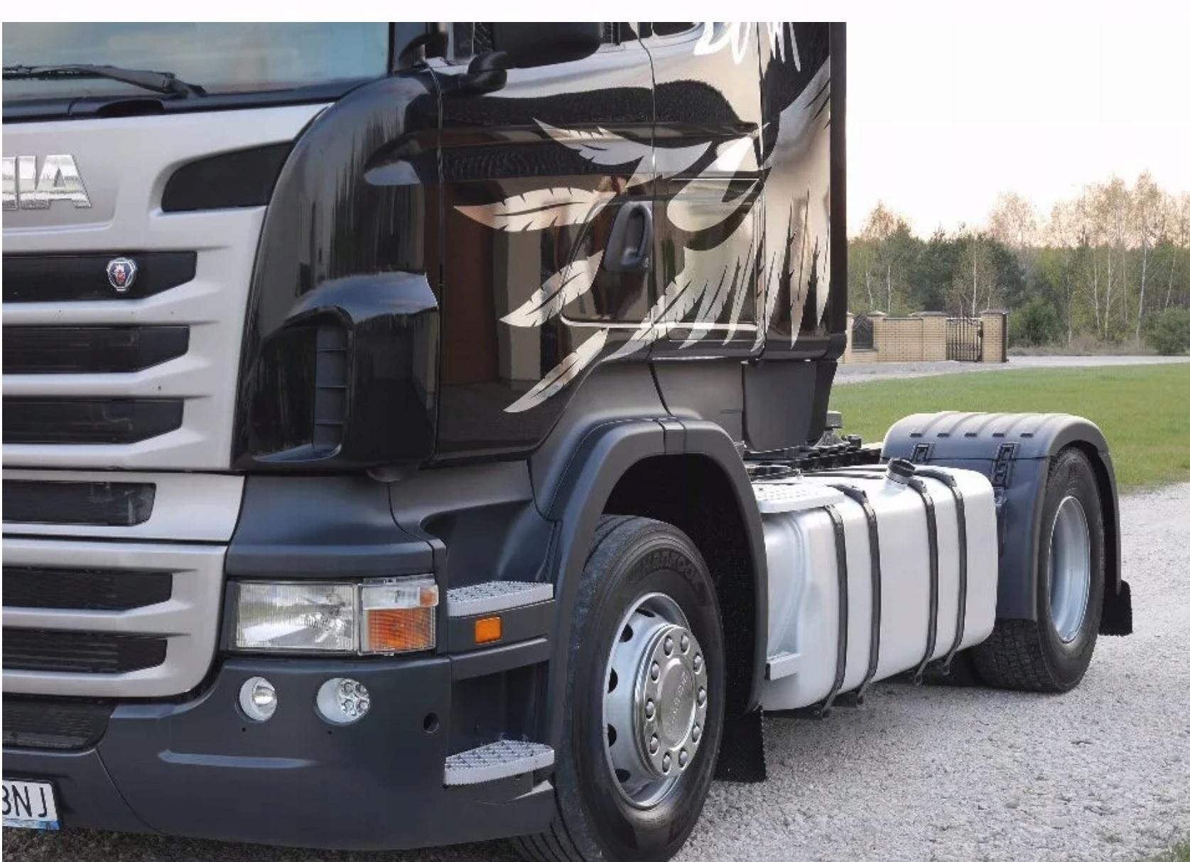 НАКЛЕЙКИ НАКЛЕЙКА SCANIA R TOPLINE ШАБЛОН 7 ХРОМ