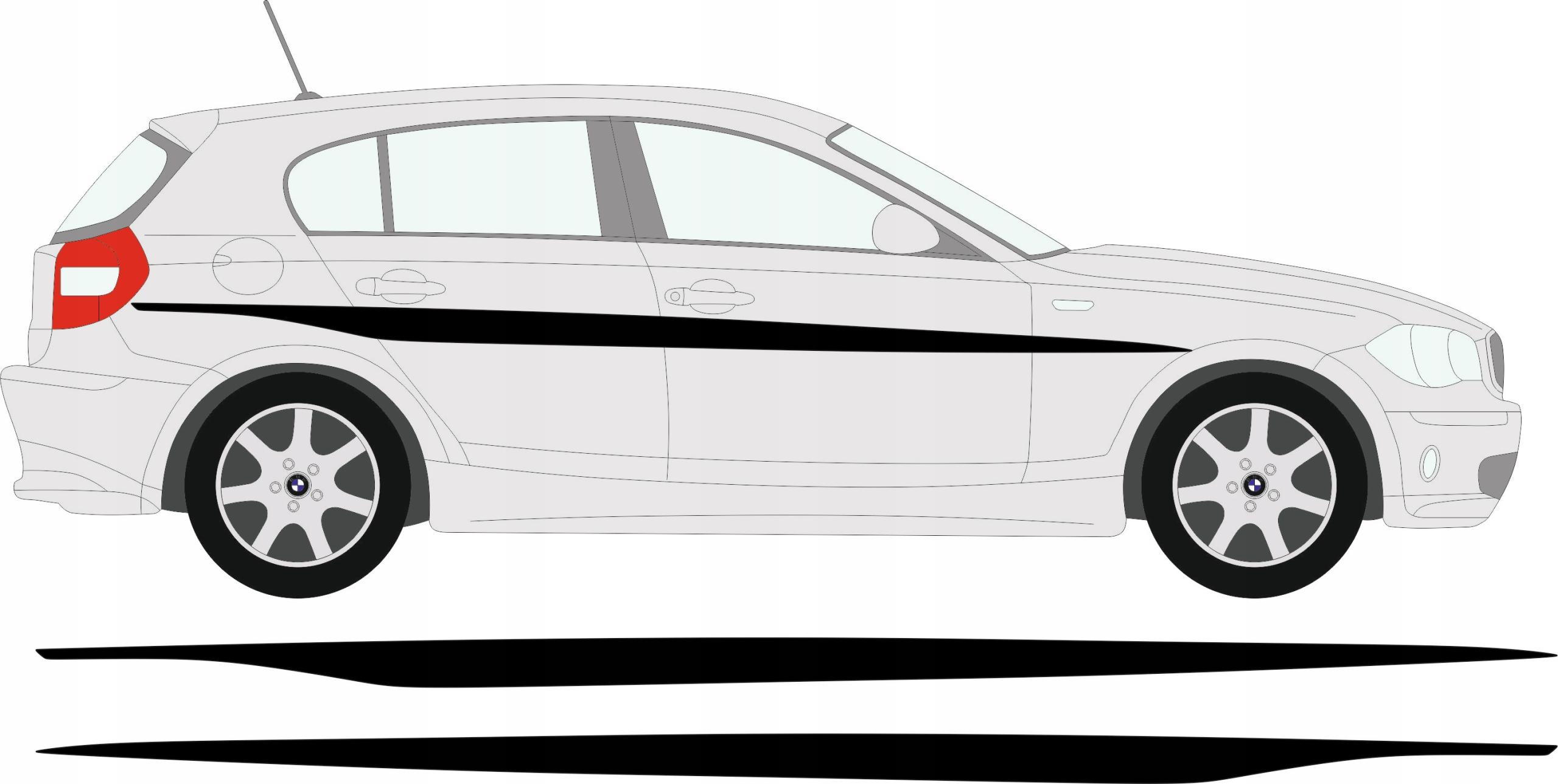 Боковые полосы BMW 1 серии E87 2004-07