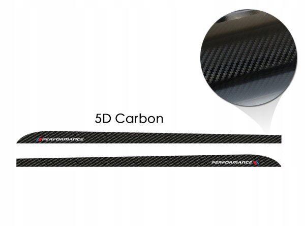 Наклейки на пороги PERFORMANCE BMW F10 G30 CARBON 5D