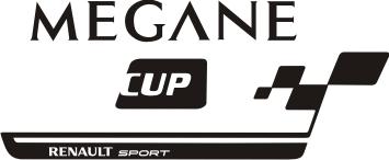 Наклейки-RENAULT MEGANE Cup долголетняя пленка