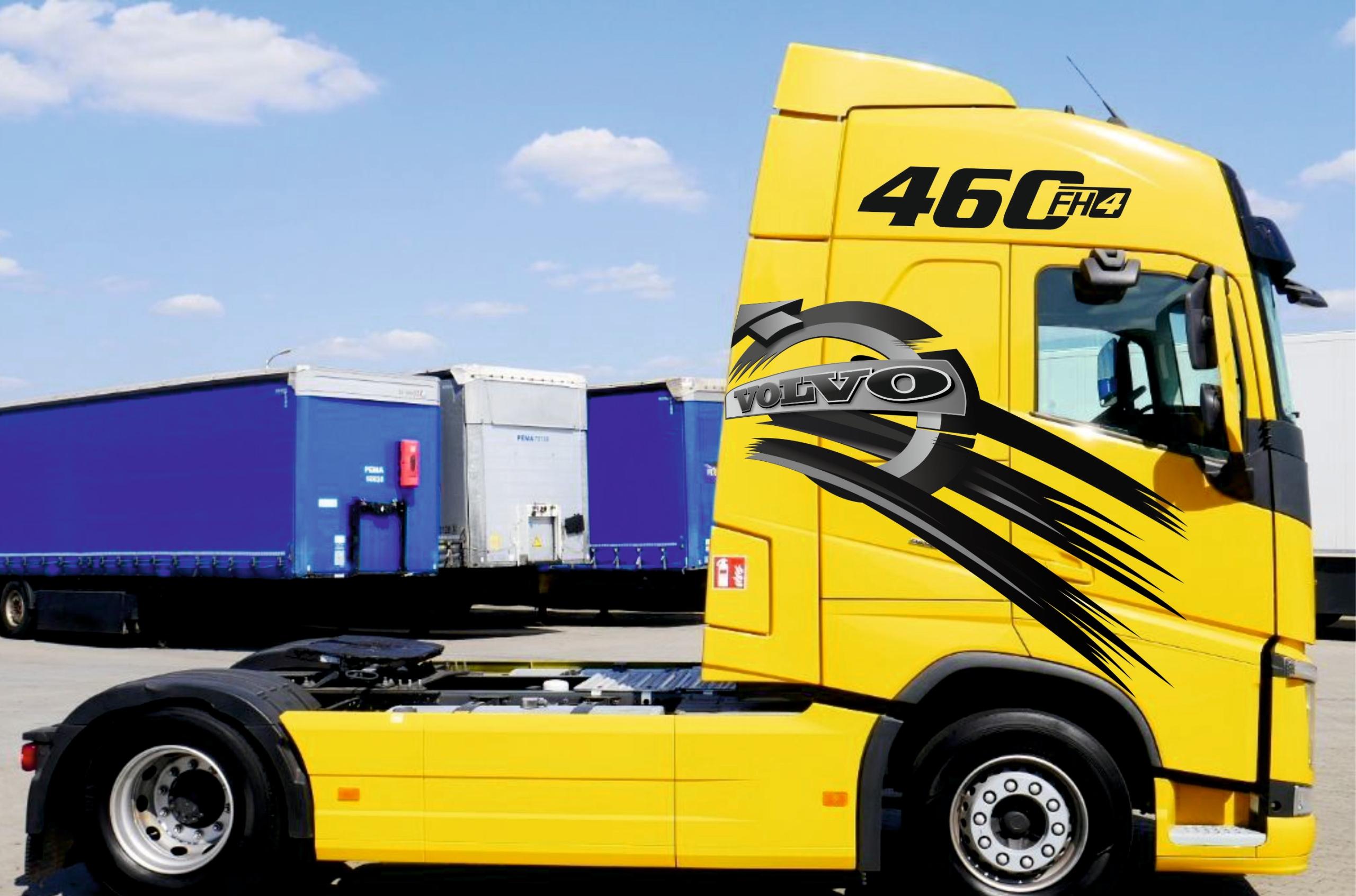 НАКЛЕЙКИ РАЗМЫТЫЙ ЛОГОТИП VOLVO FH 12 13 ПОЛИМЕРНАЯ ПЛЕНКА