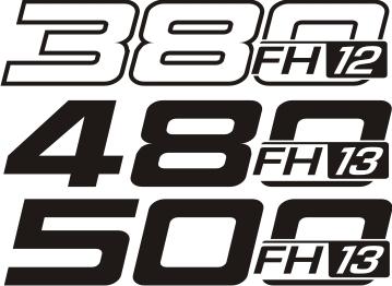 Наклейки-VOLVO FH 12 13 16 по бокам + бесплатно