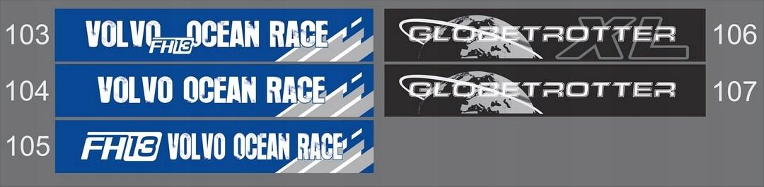 НАКЛЕЙКИ VOLVO GLOBETROTTER FH 13 16 ПОЛІМЕРНА ПЛІВКА