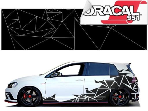 Наклейки для авто камуфляж треугольники 42 шт 951