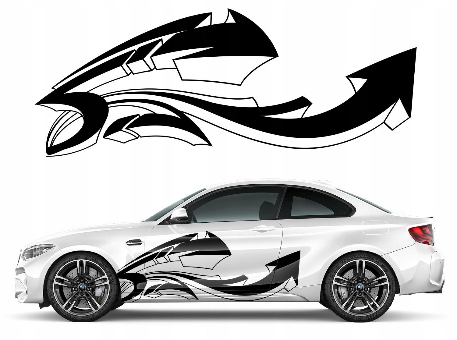 Наклейки для авто тема граффити стрелки 77X 200 см