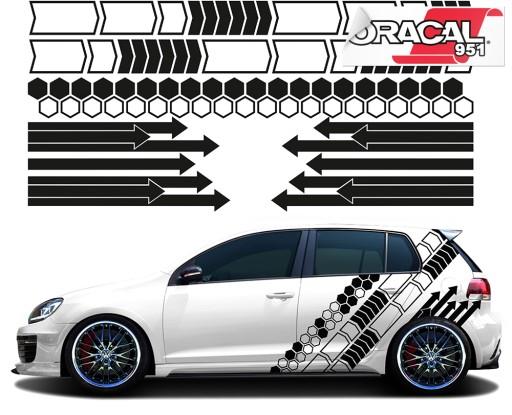 Авто тема графіка наклейки 4 листа кольору