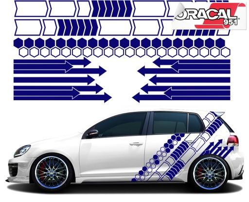 Авто тема графіка наклейки 4 листа кольору