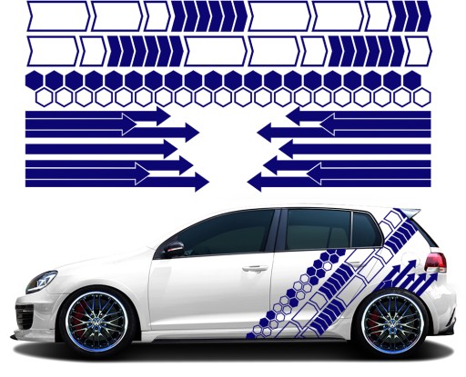 НАКЛЕЙКИ для Авто ГРАФИКА ТЕМА 4 листа ЦВЕТА