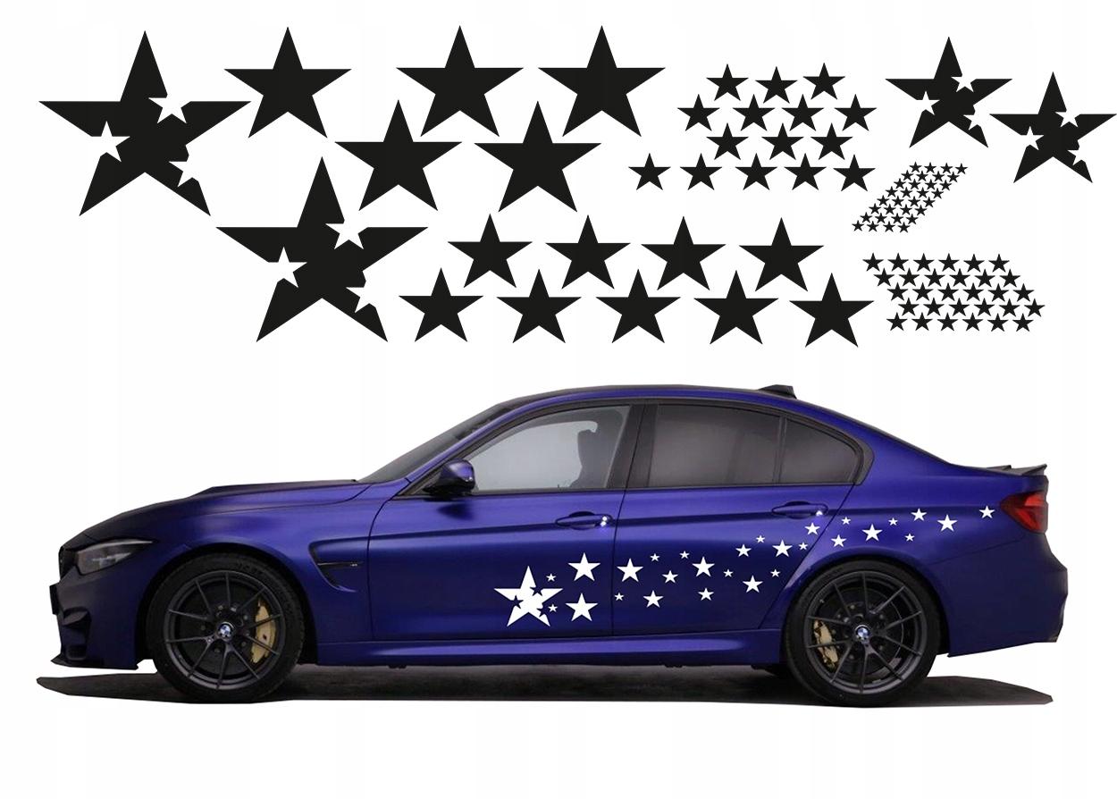 Наклейки для авто тема звезды 90 шт