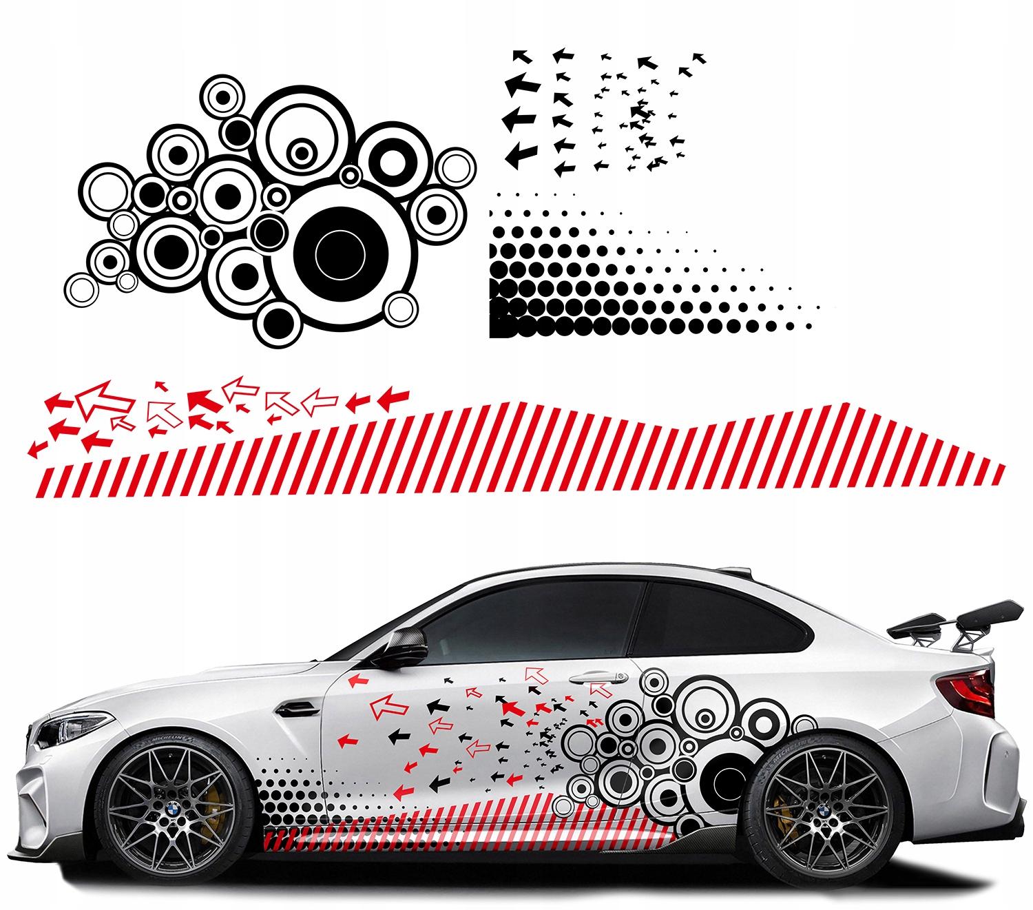 Наклейки для авто тема колеса стрелки 90см х10 м