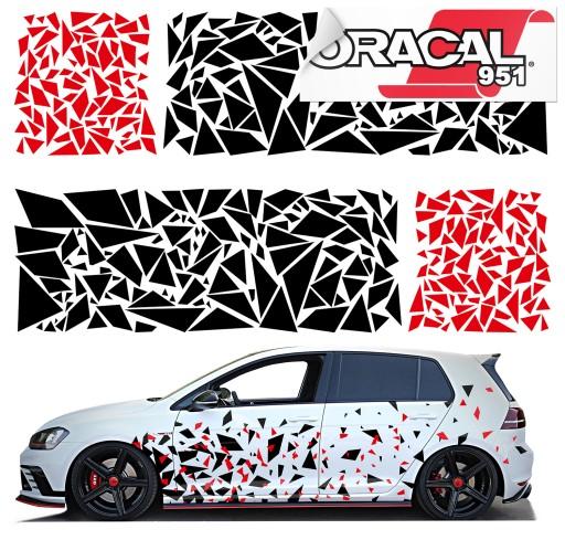 Наклейки для авто тема форми розбризкування 44X328CM