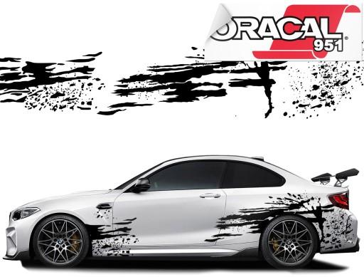 Авто наклейки окрашенная тема / пятна 45x450cm