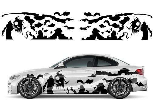 Наклейки для авто тема темный персонаж 90X470CM