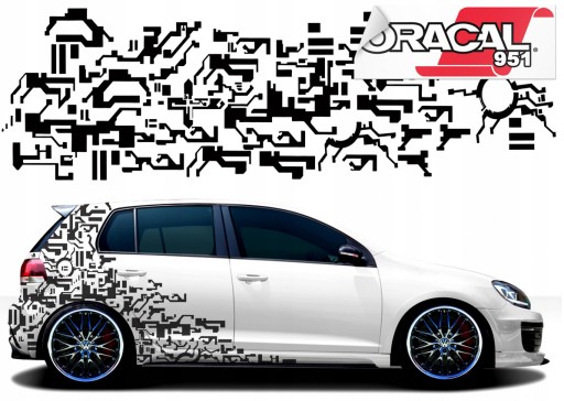 НАКЛЕЙКИ НА АВТО цікавий МОТИВ 45смх1,5м ФОЛЬГА 951