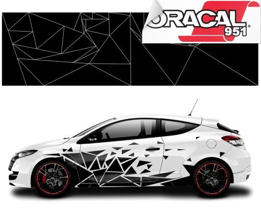 Наклейки для авто камуфляж камуфляж треугольники 84 шт 951