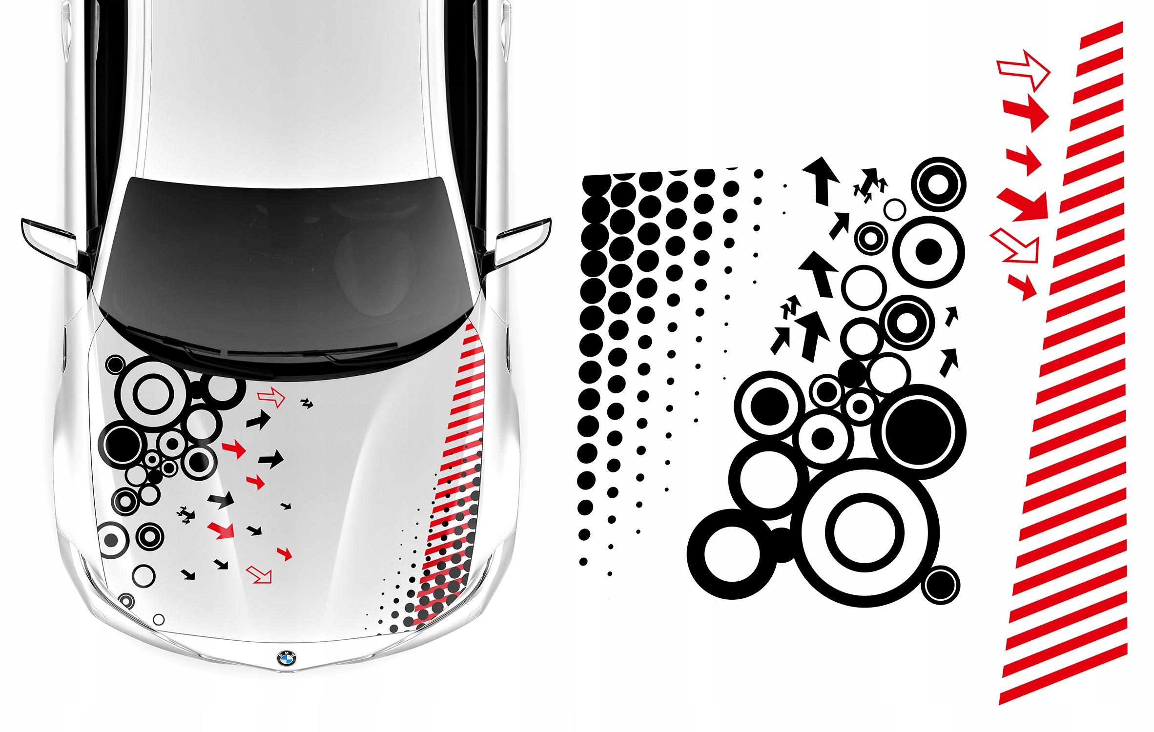 Наклейки для маски тема стрілки колеса 141X113CM