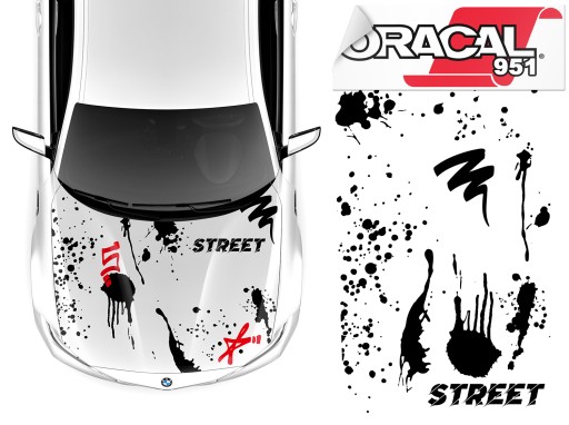 НАЛІЙКИ НА МАСКУ ВУЛИЧНИЙ МОТИВ 92х170см 951