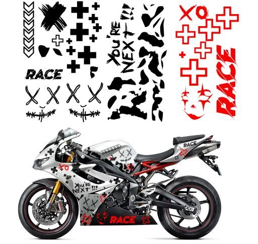 Наклейки на мотоцикл тема YOU're NEXT 164 x 44 см