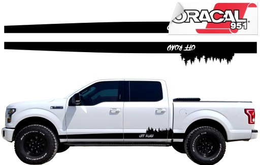 Наклейки на сторону автомобіля ліс OFF ROAD 220X21CM