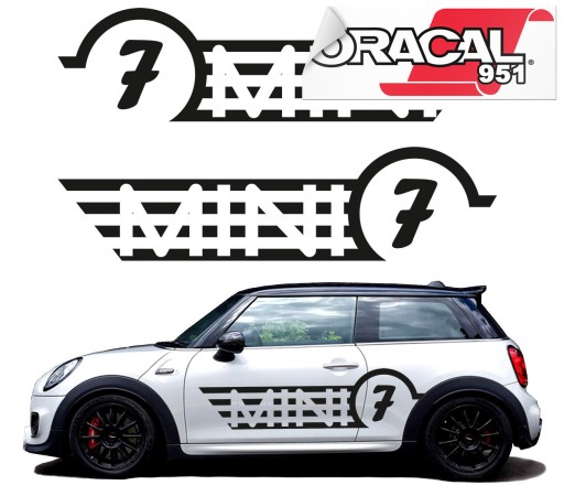 Наклейки для автомобиля Мини 170X44CM фольга 951