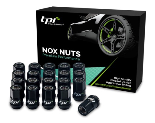 ОРЕХИ Кованые ЧЕРНЫЕ NOX 12x1,5 VANADIUM MEGA STRONG PREMIUM TPI 20 шт.