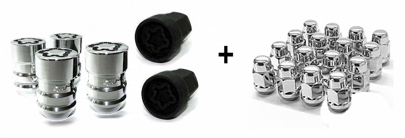 FORGED + Security NUTS 1/2 Inch TPI chrome