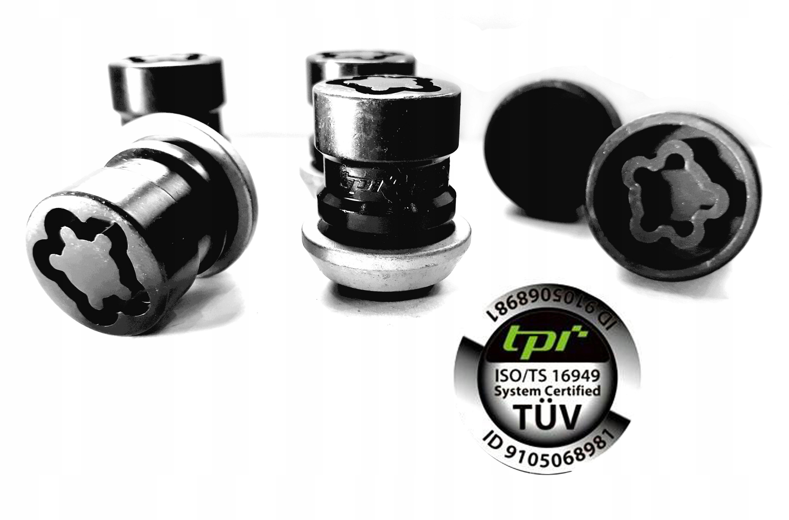 FORGED locking NUTS TPI FORD BLACK orig