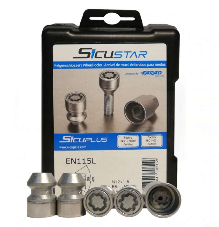 Стопорные гайки для колесных дисков 12X1. 5 TUV