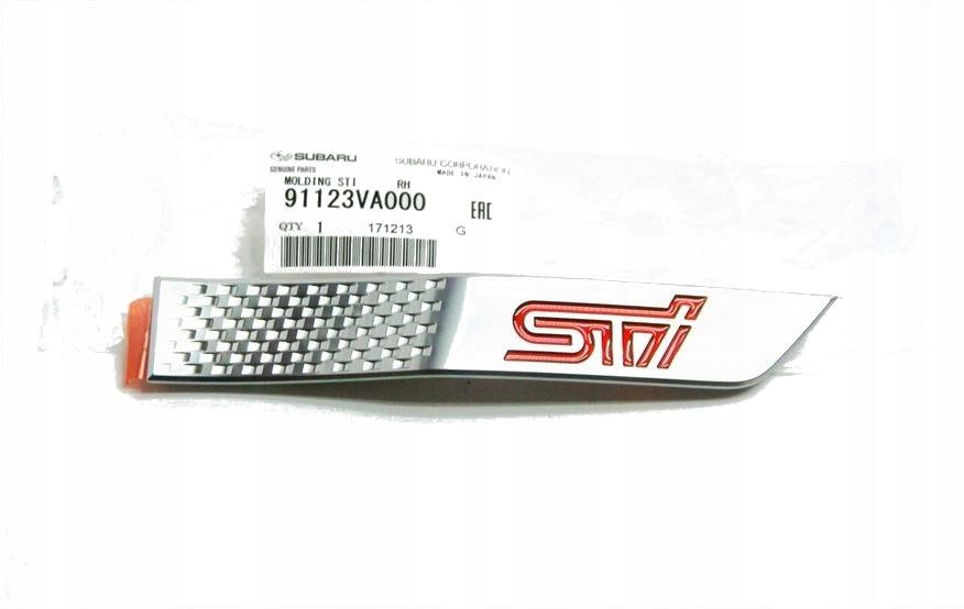 91123VA010 - НАДПИСЬ STI ЛЕВОГО КРЫЛА SUBARU WRX STI 2014-