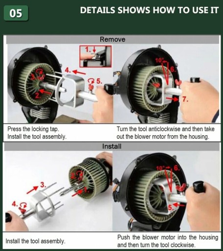 ІНСТРУМЕНТ ЗНІМАННЯ ДВИГУНА ПОВІТРЯНОЇ НАГНЮВКИ VOLVO 9997284 ДОСТАВКА ДО ПОЛЬЩІ 24