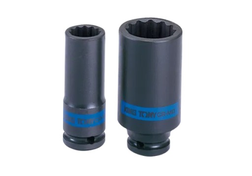 ДЛИННАЯ ТОНКОСТЕННАЯ УДАРНАЯ ГОЛОВКА 1/2 дюйма 19 x 80 мм, 12-гранная King Tony