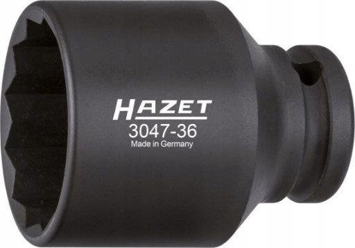 4000896190683 - Ударна кришка 12 кутова M36 ударна кришка L = 60 мм HAZET HZT3047-36