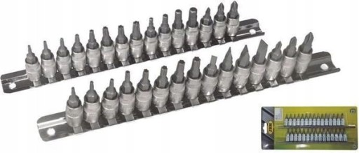 РОЗЕТКИ ЗМІШАНІ - 1/4'', 30 шт. / OLSZTYN