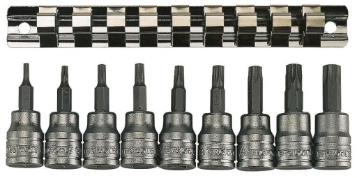 НАСАДКИ TX В КОМПЛЕКТІ З КВАДРАТНИМ ХВОСТОВИКОМ 3/8 TENG TOOLS M3813TX