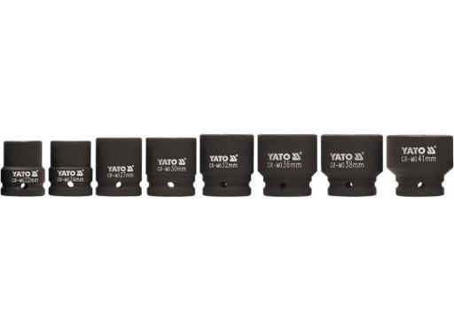 НАБОР УДАРНЫХ ГОЛОВОК 3/4 8 ШТ. 22-41 ММ YATO