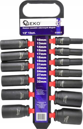 НАБОР ДЛИННЫХ УДАРНЫХ ГОЛОВОК 1/2 10-32 мм g10512