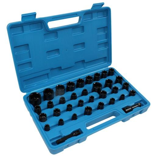 ГОЛОВКИ УДАРНЫЕ ТОРЦЕВЫЕ КЛЮЧИ 3/8 1/2 35 шт.