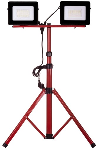 Галогенний Світлодіодний прожектор 2x50 Вт на штативі SCHMITH