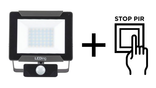 СВІТЛОДІОДНИЙ ПРОЖЕКТОР ГАЛОГЕННА ЛАМПА 30W PIR + PIR СПЛАВ