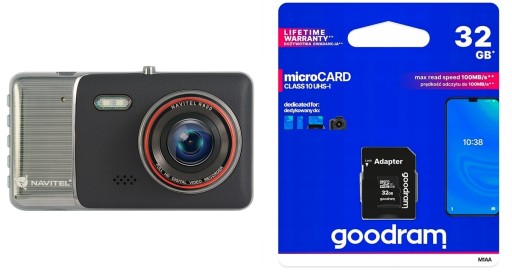 NAVITEL R800 Видеорегистратор Автомобильная видеокамера + карта 32 ГБ