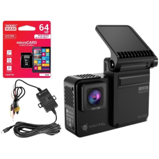 Відеореєстратор NAVITEL RS2 DUO ДВІ КАМЕРИ + SMARTBOX + 64GB