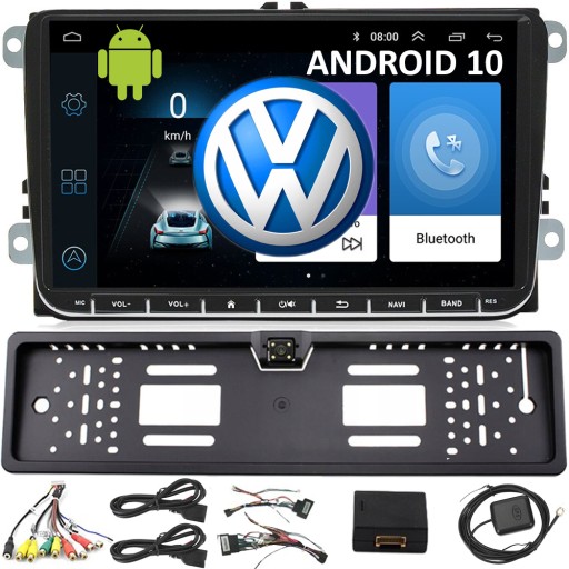 НАВІГАЦІЯ 2DIN РАДІО VW PASSAT GOLF LEON TIGUAN TOURAN SKODA SEAT ANDROID