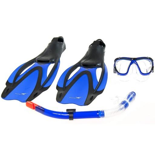 ND05_Z0354-M/L Fluent Diving Set Mask+Snorkel+ласти F2702 r.M/L