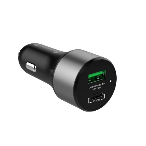 ND38_CRG-PWRC-USBC63-BLK Crong Power Car Charger