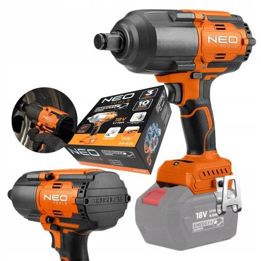 NEO УДАРНЫЙ КЛЮЧ 18 В, бесщеточный, 1100 НМ, БЕСПРОВОДНОЙ