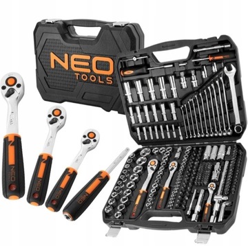 НАБІР КЛЮЧІВ ТОРЦЕВИХ NEO 219 шт. 1/2 -1/4 10-076 нов.